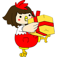 公式キャラちゃぼプレゼント