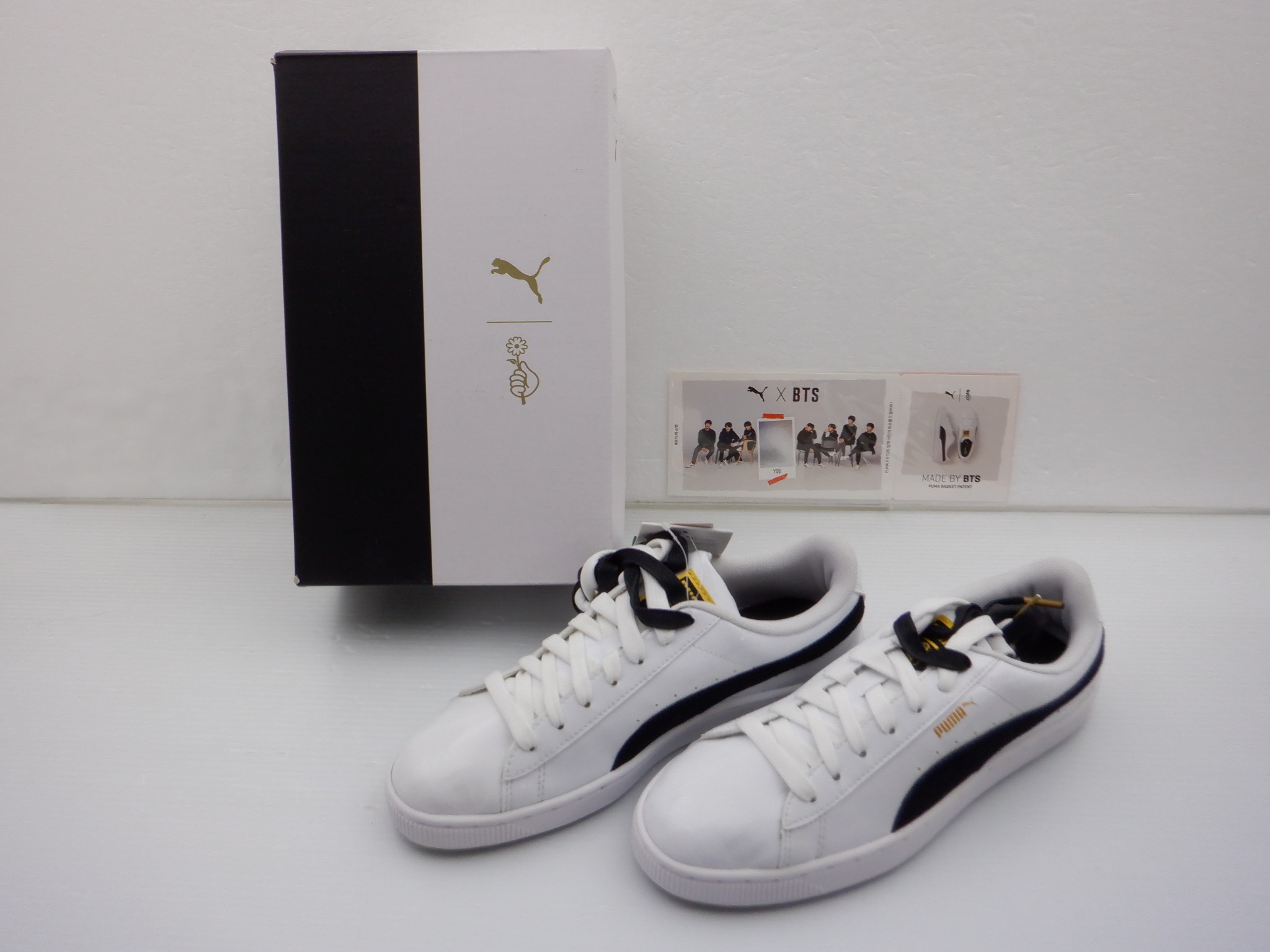 PUMAコラボ BTS BTSコラボ PUMA BASKET PATENT 26センチ 靴