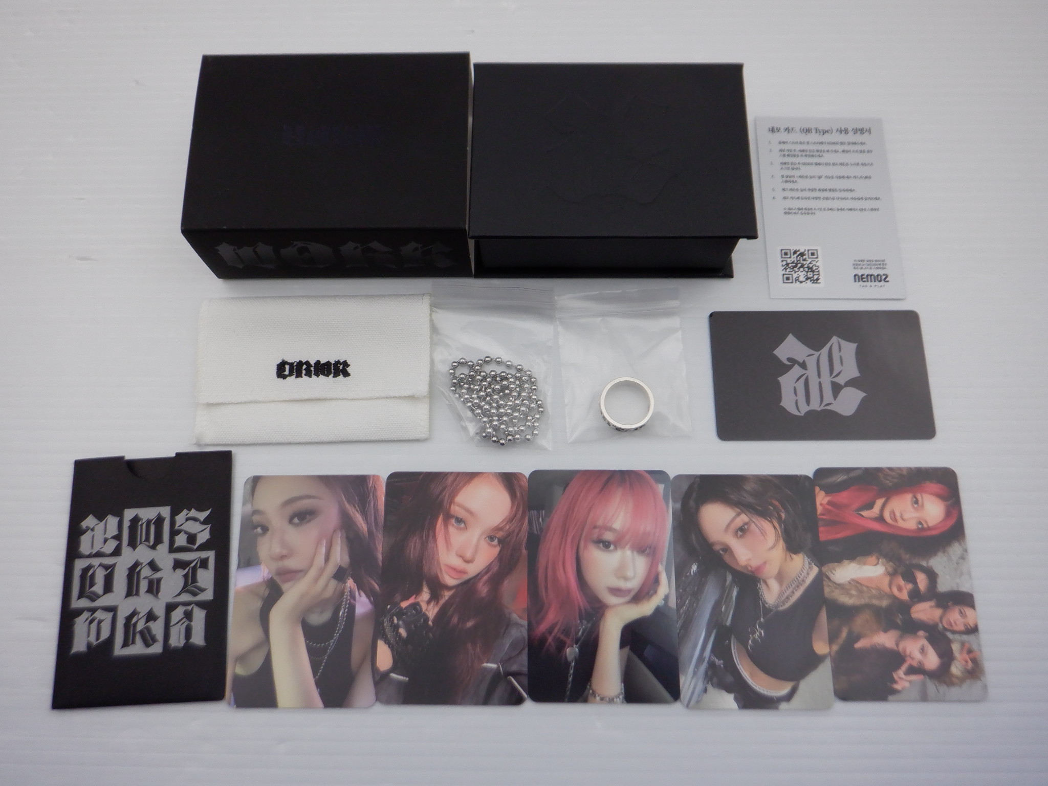 限定盤 輸入盤 aespa 1st Single Dirty Work Dirty Crew Ring Ver. リングネックレス