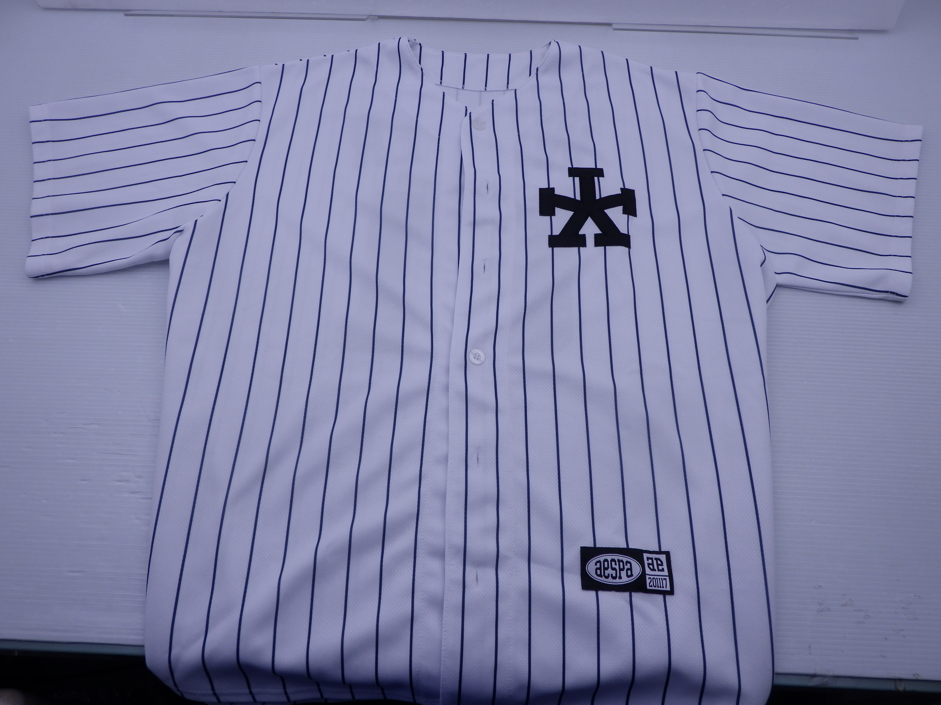 aespa WINTER Tシャツ BASEBALL UNIFORM フリーサイズ ベースボールユニフォーム ウィンター