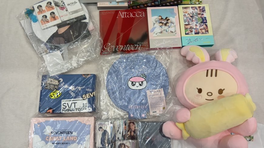 ジョンハンプロデュースのぬいぐるみトラムほかセブチグッズを8,444円