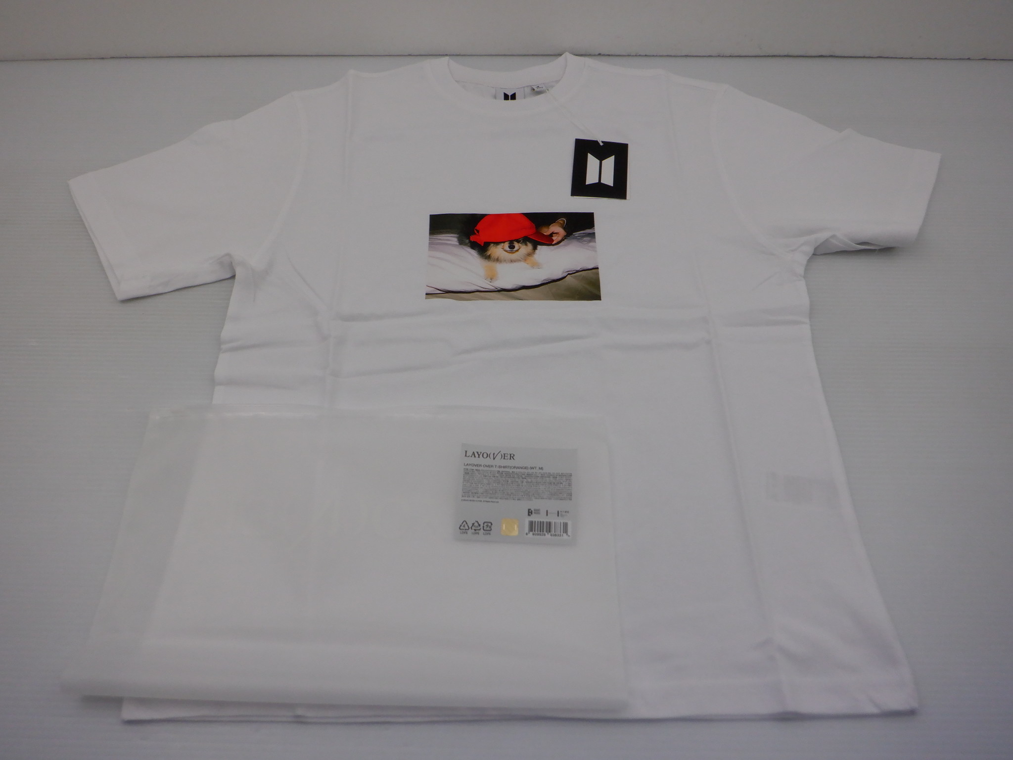 BTS V Tシャツ [LAYOVER]OVERSIZED T-SHIRT (ORANGE TAN) テテ Mサイズ