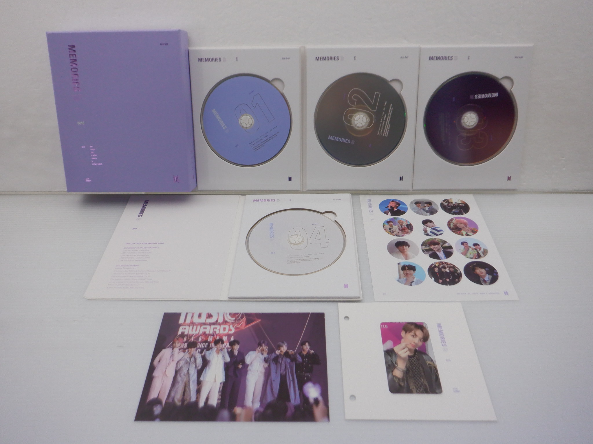 輸入盤 BTS Blu-ray MEMORIES OF 2018 日本語字幕なし JUNG KOOK トレカ ジョングク