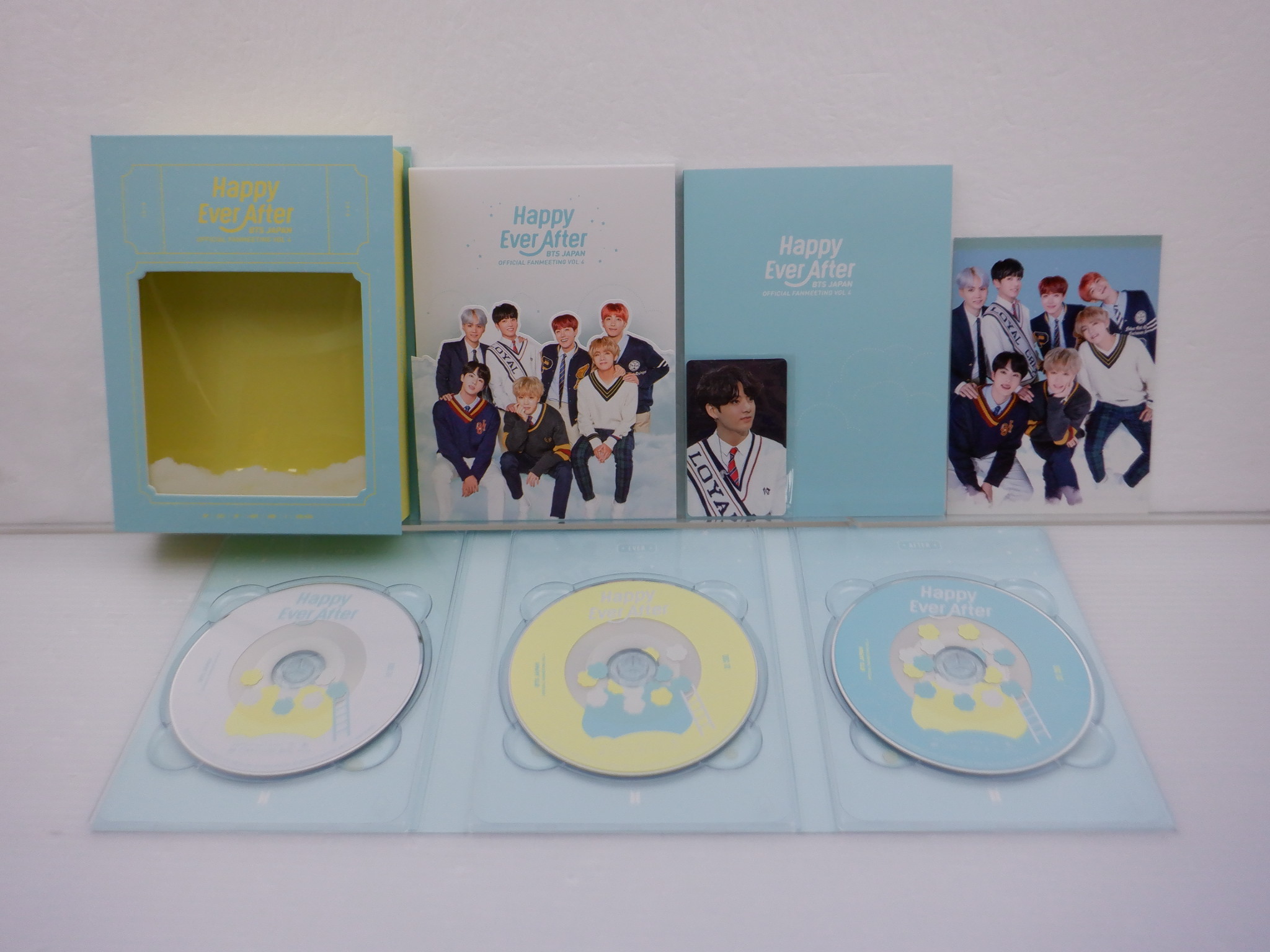 BTS DVD JAPAN OFFICIAL FANMEETING VOL.4 HAPPY EVER AFTER 日本語字幕あり JUNGKOOK トレカ 3DVD ジョングク