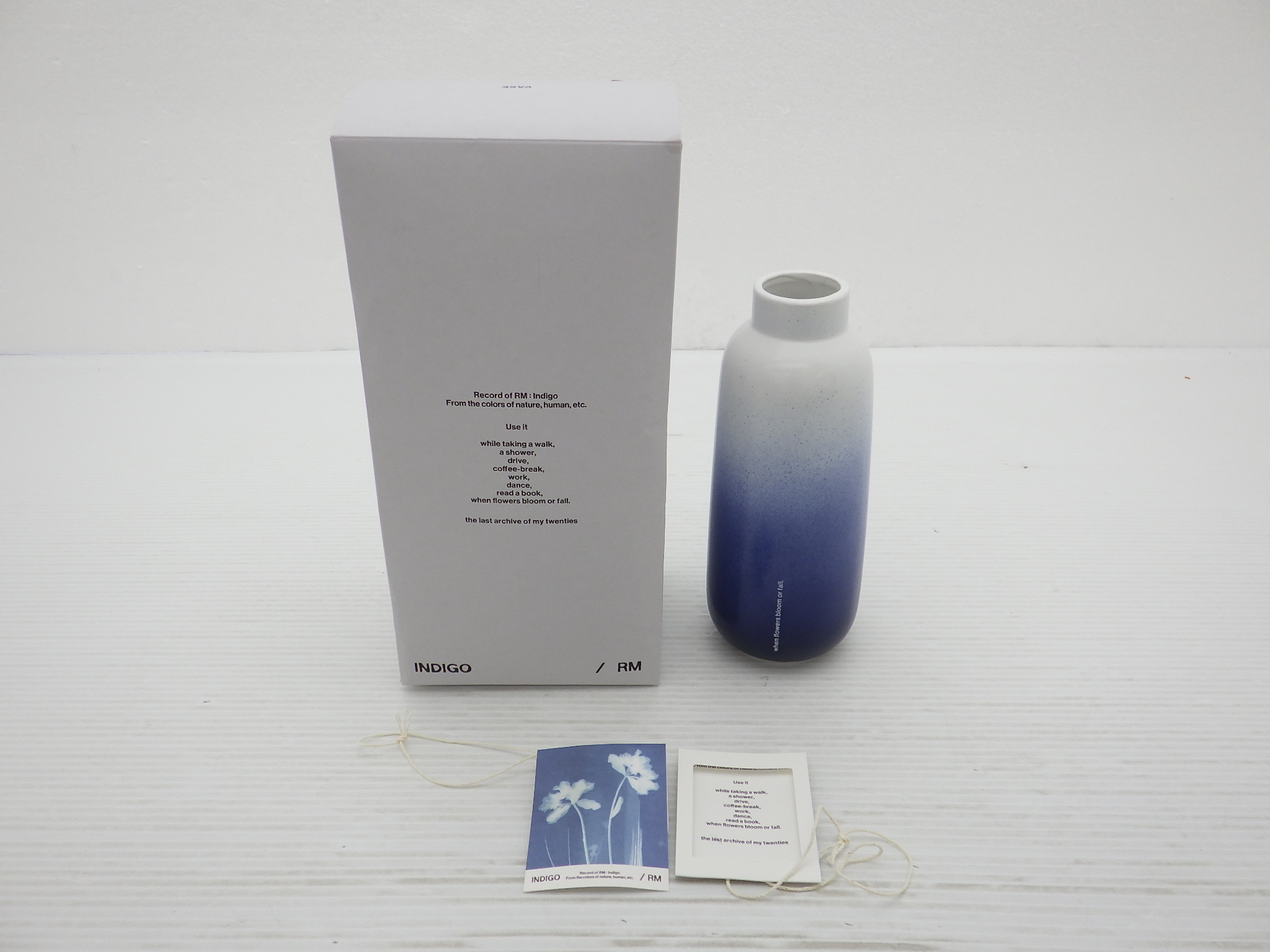 BTS RM RM Solo Album 'Indigo' OFFICIAL MERCHANDISE VASE 花瓶